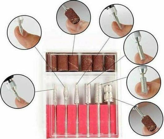 Σετ Φρέζα Τροχού Νυχιών Eurostil Safety