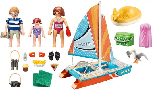 Παιχνιδολαμπάδα Playmobil Catamaran για 4+ Ετών #71043