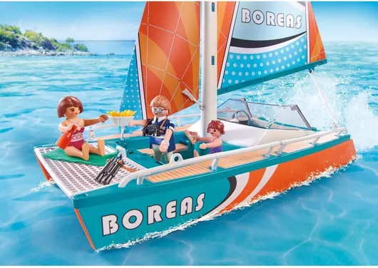 Παιχνιδολαμπάδα Playmobil Catamaran για 4+ Ετών #71043