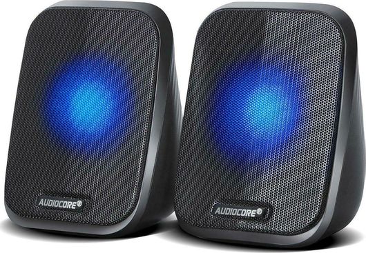Ηχεία Υπολογιστή Audiocore AC835B 2.0 με Ισχύ 6W Μαύρο