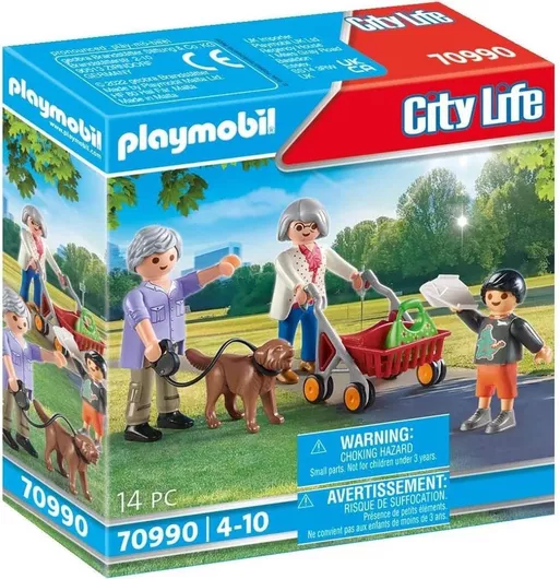 Playmobil City Life Παππούς και Γιαγιά με Εγγονάκι για 4+ Ετών #70990