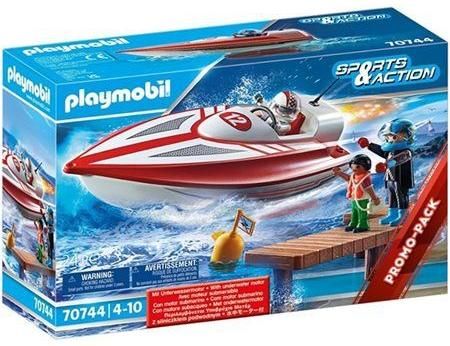 Playmobil Sports Action Αγωνιστικό Ταχύπλοο Σκάφος 4+ Ετών #70744 