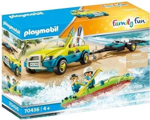 Playmobil Family Fun Beach Car with Canoe για 4+ Ετών #70436