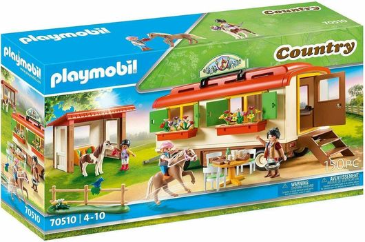 Playmobil Country Pony Shelter with Mobile Home για 4-10 ετών