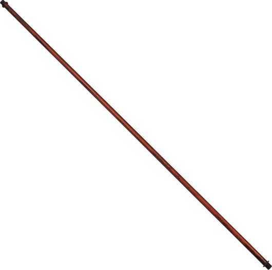 Κολωνάκι για Τοποθέτηση Φωτιστικών GloboStar Σωλήνας με Εξωτερικά Πάσα Φ10mm 700mm Καφέ 90853