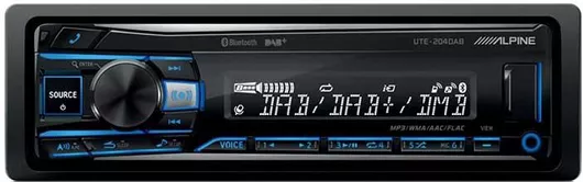 Ηχοσύστημα Αυτοκινήτου Alpine UTE-204DAB Universal 1DIN Bluetooth/USB/AUX με Αποσπώμενη Πρόσοψη