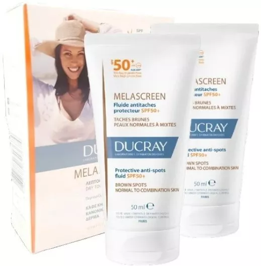 Ducray Melascreen 2x50ml Αντηλιακή Κρέμα Προσώπου SPF50