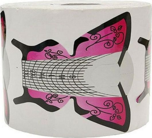 Ρολό Νυχιών Πεταλούδα 300τμχ Ροζ