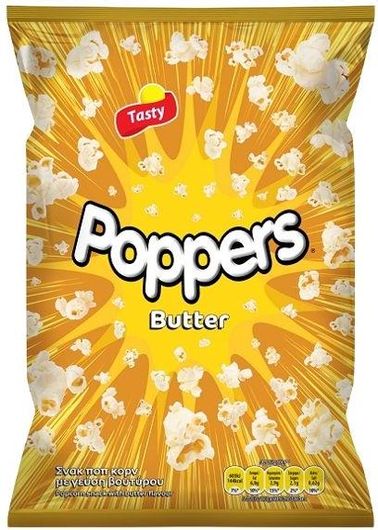 Ποπ Κορν Tasty Poppers με Βούτυρο 86gr