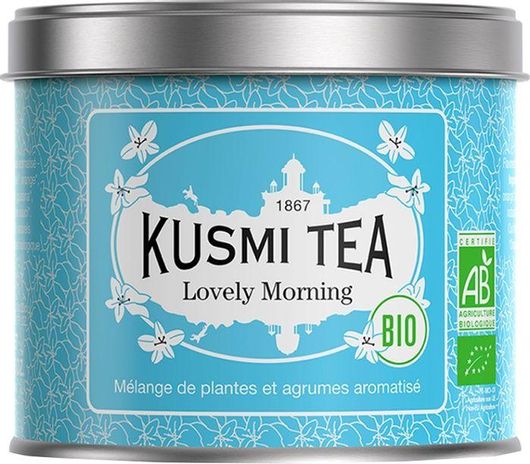 Βιολογικό Μείγμα από Πράσινο Τσάι Yerba Mate Guarana & Εσπεριδοειδή Kusmi Tea Lovely Morning 100g