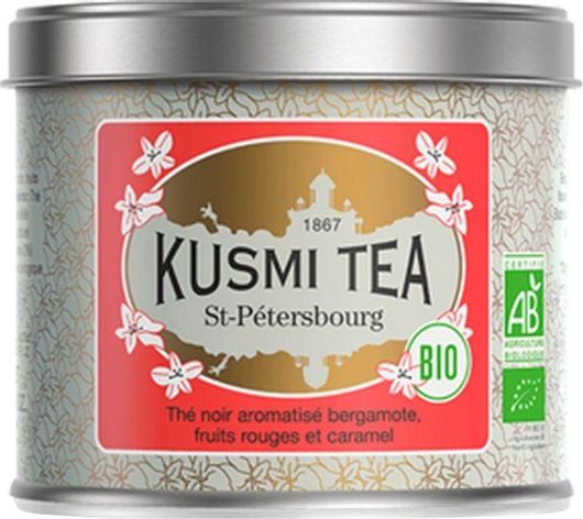 Βιολογικό Μαύρο Τσάι με Άρωμα Περγαμόντου Kusmi Tea St Petersburg 100g