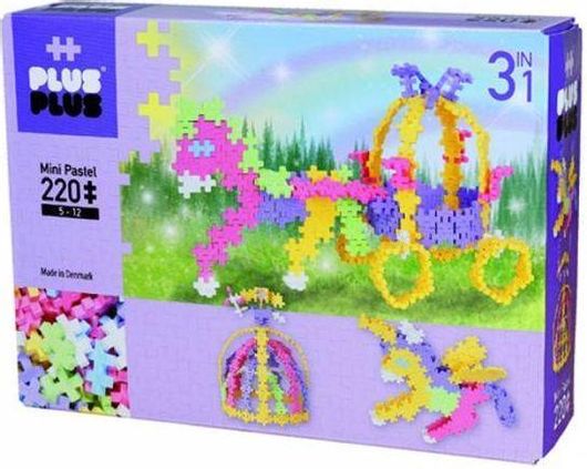 Τουβλάκια Plus Plus Mini Basic Pastel Fairytale 220τμχ για 5+ Ετών