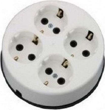 Χαραλαμπίδης Πολύπριζο 4 Θέσεων με Καλώδιο 1.5m