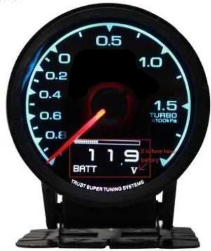 Ψηφιακό Μπαρόμετρο Αυτοκινήτου Τύπου Greddy Μαύρο