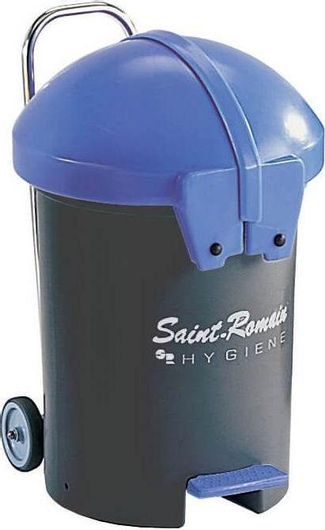 Κάδος Απορριμμάτων Saint Romain Πλαστικός Τροχήλατος με Πεντάλ SR100-100140 110lt Μαύρο