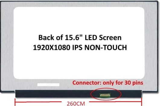 Οθόνη για λάπτοπ 15.6 Οθόνη Laptop Lenovo IdeaPad  3 14ALC6   14ITL6  15ALC6 I 15ITL6  17ALC6 17ITL6  1920x1080 30pin Inverter Length 260mm OEM OEM (Κωδ. 1-SCR0141)