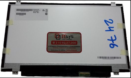 Οθόνη Laptop B140RW02 B140RW02 V.0 B140RW02 V.1 B140RW02 V.2 B140RW03 V.1 Dell 0GJ494 Dell 0H486N Dell 0MJ154 Dell GJ494 IBM Lenovo 04W3331 IBM Lenovo 04W3921 Laptop screen-monitor (Κωδ.2476)