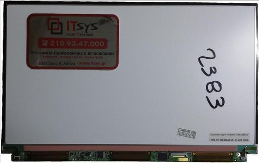 Οθόνη Laptop 11.1'' LTD111EXCA 1366x768 WXGA LED 20pin Slim (R) Sony Vaio VGN-TX (Κωδ. 2383)