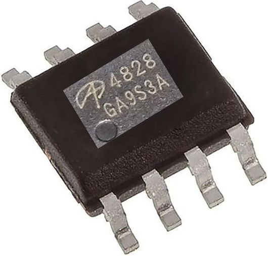 IC Chip - Dual N-Channel MOSFET AO4828 4828  chip for laptop - Ολοκληρωμένο τσιπ φορητού υπολογιστή (Κωδ.1-CHIP0164)