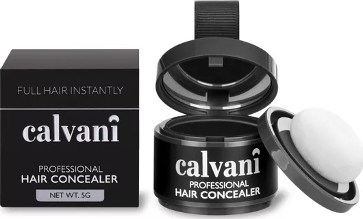 Concealer Κάλυψης Αραίωσης Μαλλιών Calvani με Κερατίνη Black 5gr