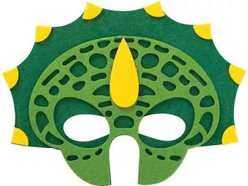 Αποκριάτικη Μάσκα Ματιών Δεινόσαυρος