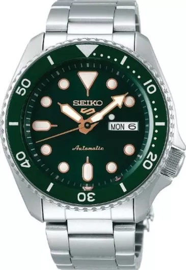 Ανδρικό Ρολόι Seiko SRPD63K1 με Μεταλλικό Μπρασελέ Ασημί
