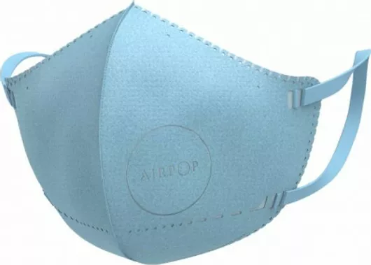 Μάσκα AirPop 30 Hr Παιδική 3-12 Ετών Γαλάζια Σετ 4τμχ