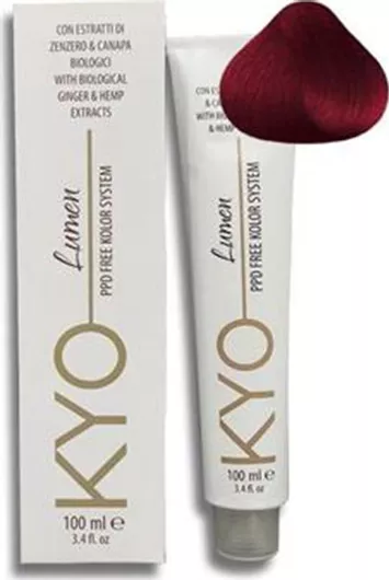 Μόνιμη Βαφή Μαλλιών KYO Χωρίς Αμμωνία 7.66 Ξανθό Μεσαίο Έντονο Κόκκινο 100ml