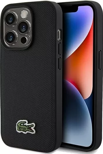 Θήκη Κινητού Lacoste Back Cover με MagSafe για Apple iPhone 15 Pro Πλαστικό Μαύρο