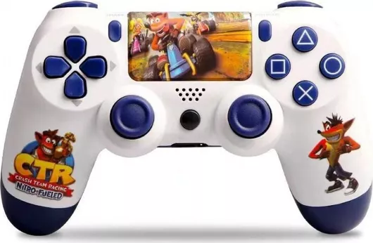 Gamepad Doubleshock Ασύρματο για PS4 Crash CTR Λευκό