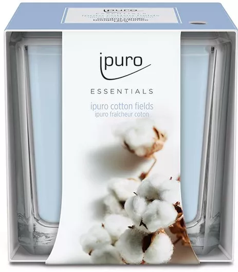 Κεριά InTheBox Αρωματικά σε Βάζο Σετ 6τμχ Cotton Fields Γαλάζιο