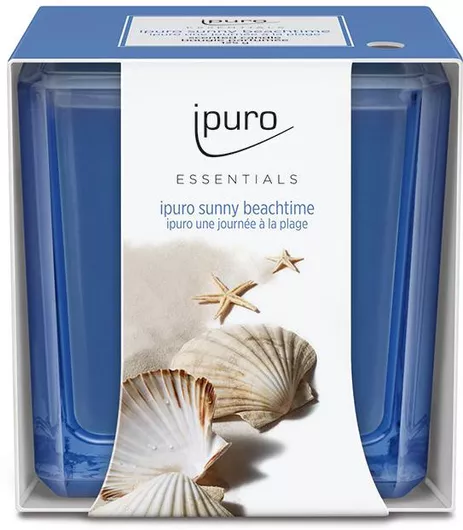 Κεριά InTheBox Αρωματικά σε Βάζο Σετ 6τμχ Sunny Beachtime Μπλε