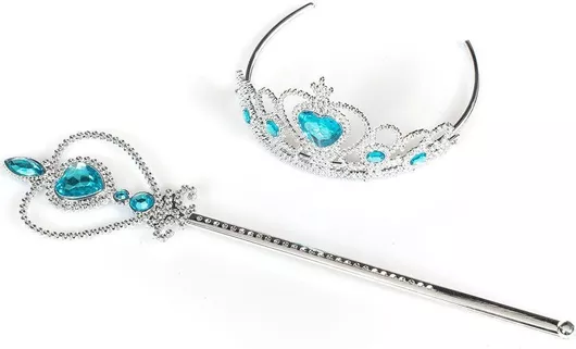 Αποκριάτικη Κορώνα Fun World Σετ 2τμχ Πριγκίπισσες Ασημί