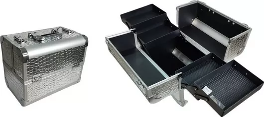 Βαλιτσάκι Αισθητικής Ro-Ro Accessories Ασημί