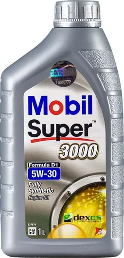 Λάδι Αυτοκινήτου Mobil Συνθετικό Super 3000 Formula D1 5W-30 1lt