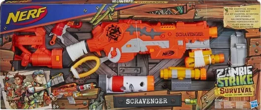 Nerf Εκτοξευτής Nerf Zombie Scravenger Zombie Strike για 8+ Ετών