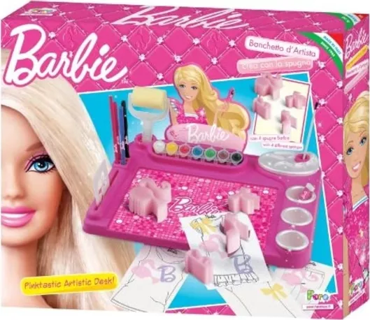 Ζωγραφική Barbie σετ δημιουργιών με Stencil 6612