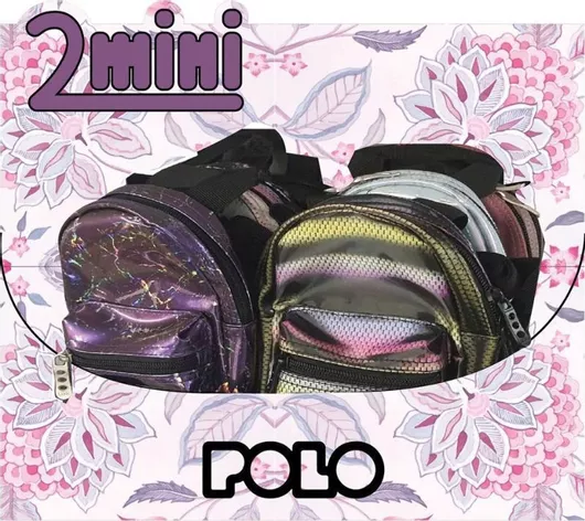Σχολική Τσάντα Νηπιαγωγείου Πλάτης Polo Mini Μαύρο