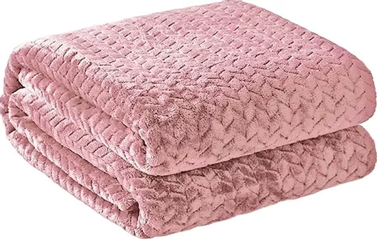 Κουβέρτα Flannel Zakar 1077 Υπέρδιπλη Βελουτέ 220x240cm Σάπιο Μήλο