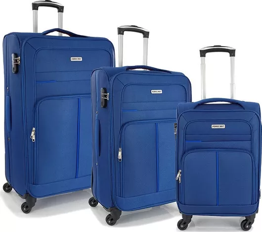 Σετ Βαλίτσες Forecast HFE100-SET3 Υφασμάτινες 3τμχ Μπλε