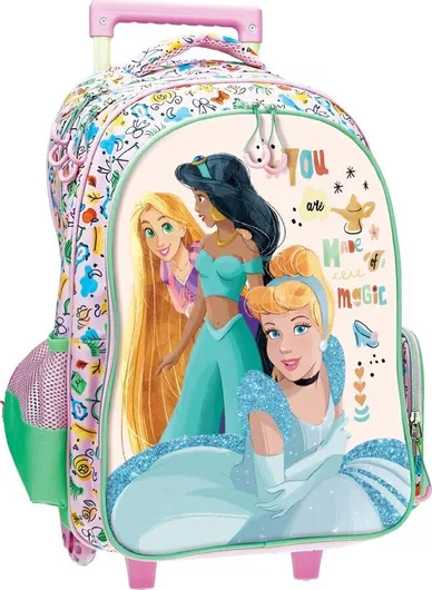 Σχολική Τσάντα Δημοτικού Τρόλεϊ Gim Disney Princesses Πολύχρωμο