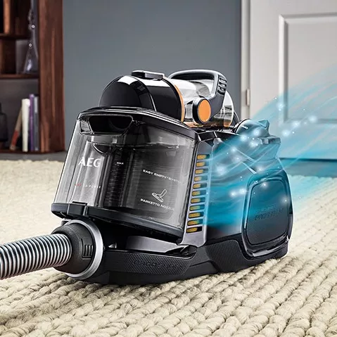 Ηλεκτρική Σκούπα AEG LX7-2-EB-P 650W με Κάδο 1.4lt Μαύρο