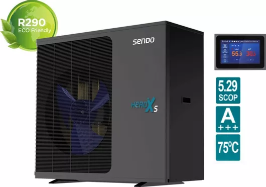 Αντλία Θερμότητας Sendo HeroXS 14.8 kW Μονοφασική 75°C Monoblock