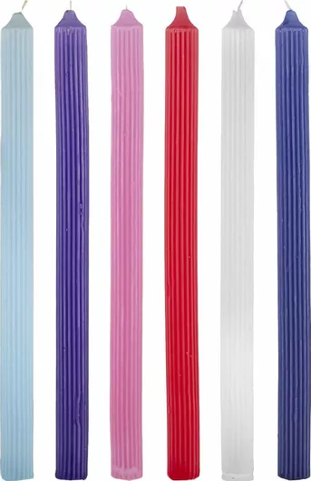 Πασχαλινή Λαμπάδα Bunnys με Ραβδώσεις Τυχαία Επιλογή Χρώματος