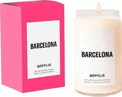 Διακοσμητικό Κερί Govalis S4517147 σε Βάζο Ροζ