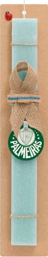 Πασχαλινή Λαμπάδα Koupakoupa Palmeiras Αρωματική Πλακέ Σετ με Ξύλινο Μπρελόκ Μπλε