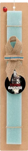 Πασχαλινή Λαμπάδα Koupakoupa Tomb Raider Αρωματική Πλακέ Σετ με Ξύλινο Μπρελόκ Μπλε