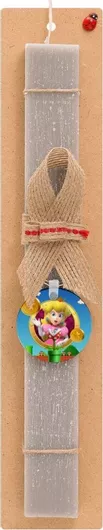 Πασχαλινή Λαμπάδα Koupakoupa Princess Peach Toadstool Αρωματική Πλακέ Σετ με Ξύλινο Μπρελόκ Γκρι