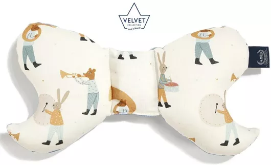 Μαξιλαράκι Καροτσιού La Millou Angel's Wings Musicians Velvet Wind Μπλε