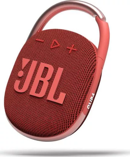 JBL Clip 4 Αδιάβροχο Ηχείο Bluetooth 5W με Διάρκεια Μπαταρίας έως 10 ώρες Κόκκινο